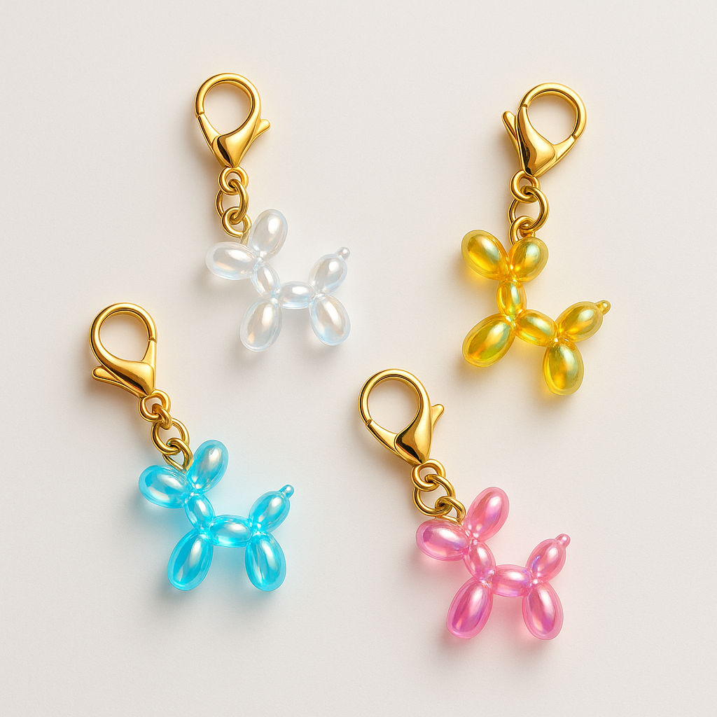 Balloon Dog Charm Set