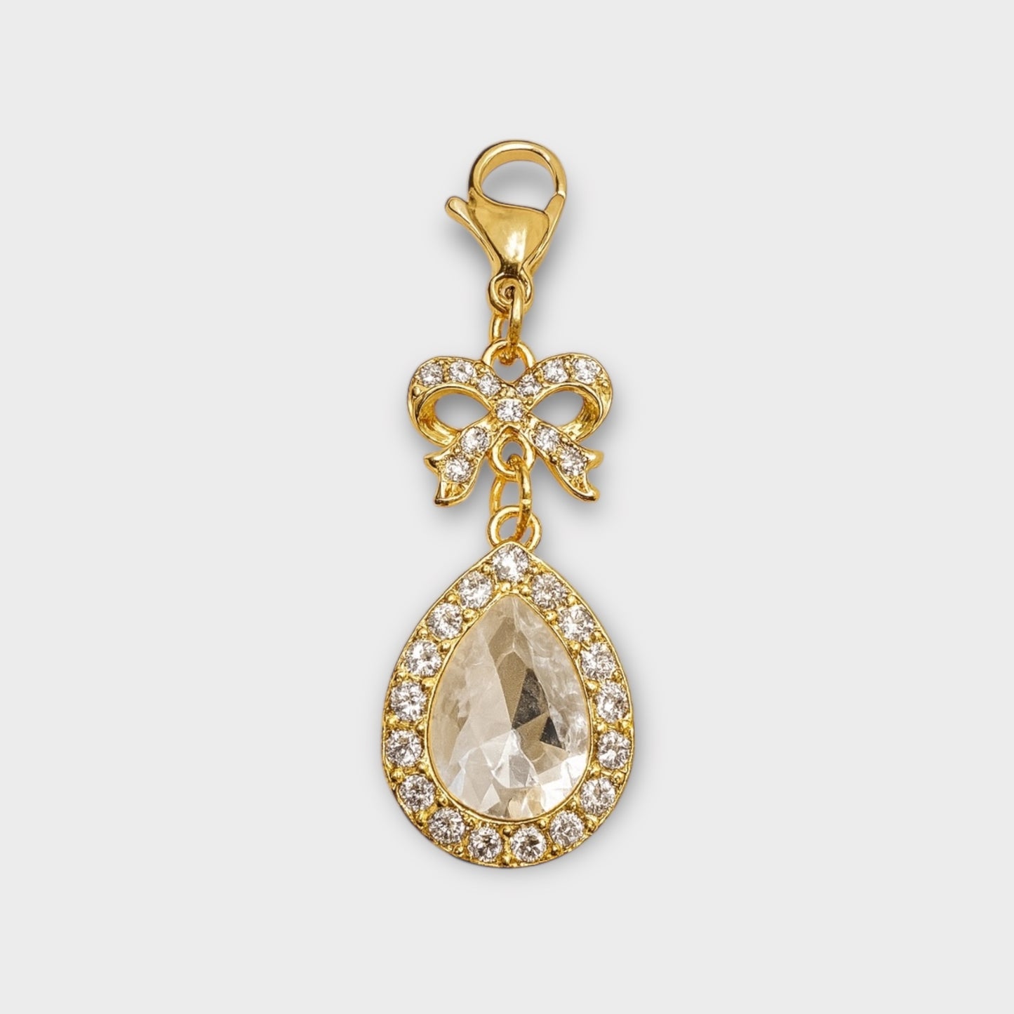 Teardrop Crystal Charm