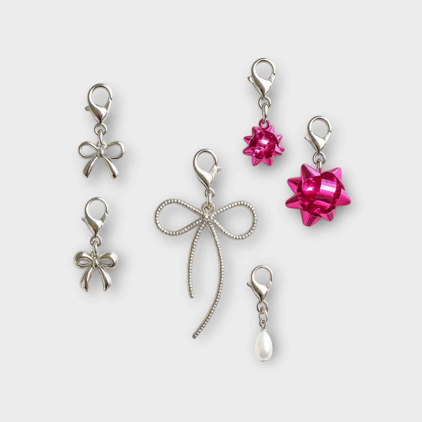 Pretty in Pink Holiday Charm Set
