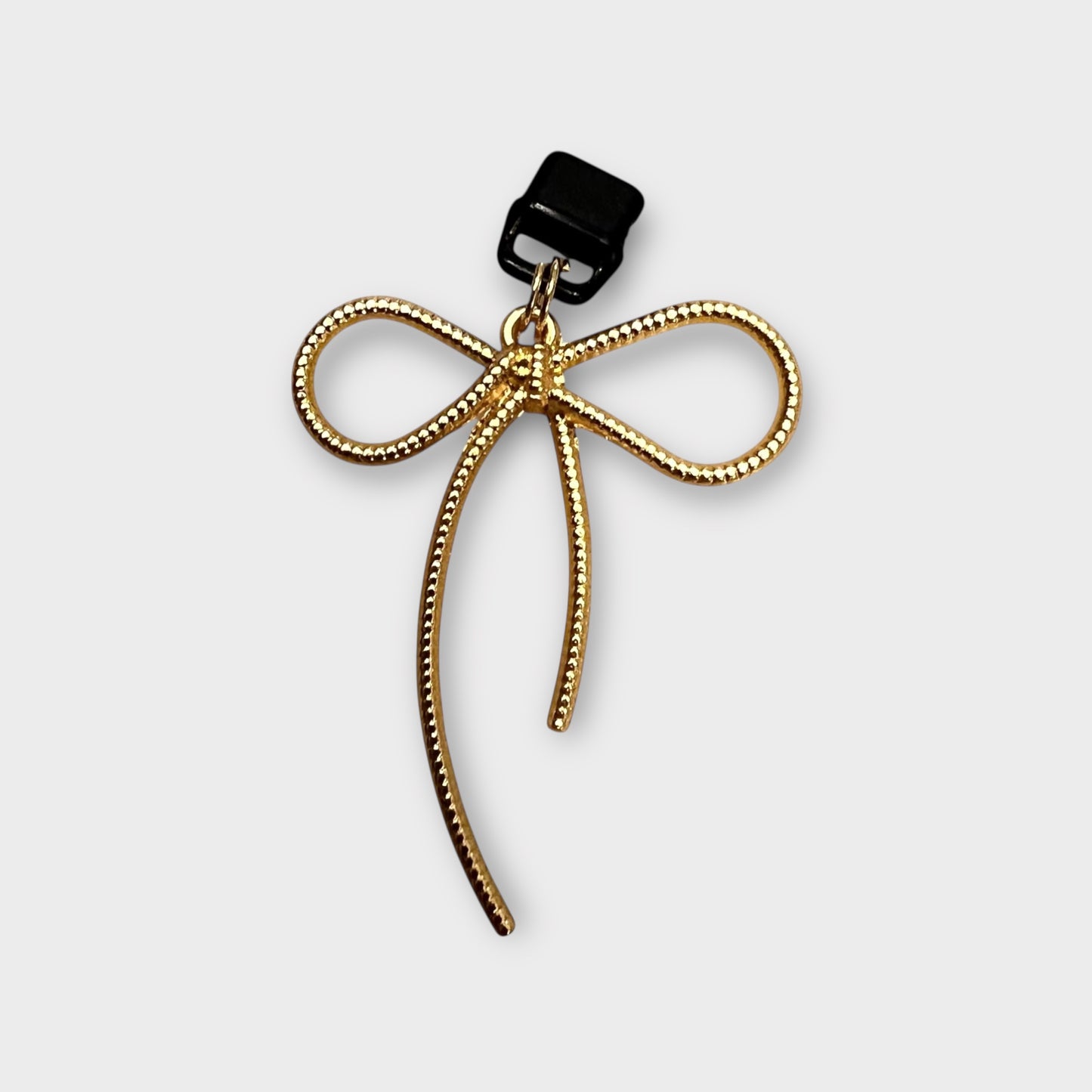 Metal Ribbon Bow Phone Charm