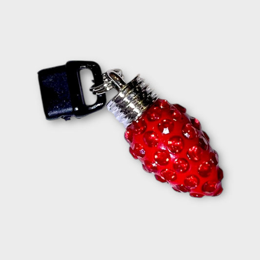 Red Christmas Bulb Phone Charm