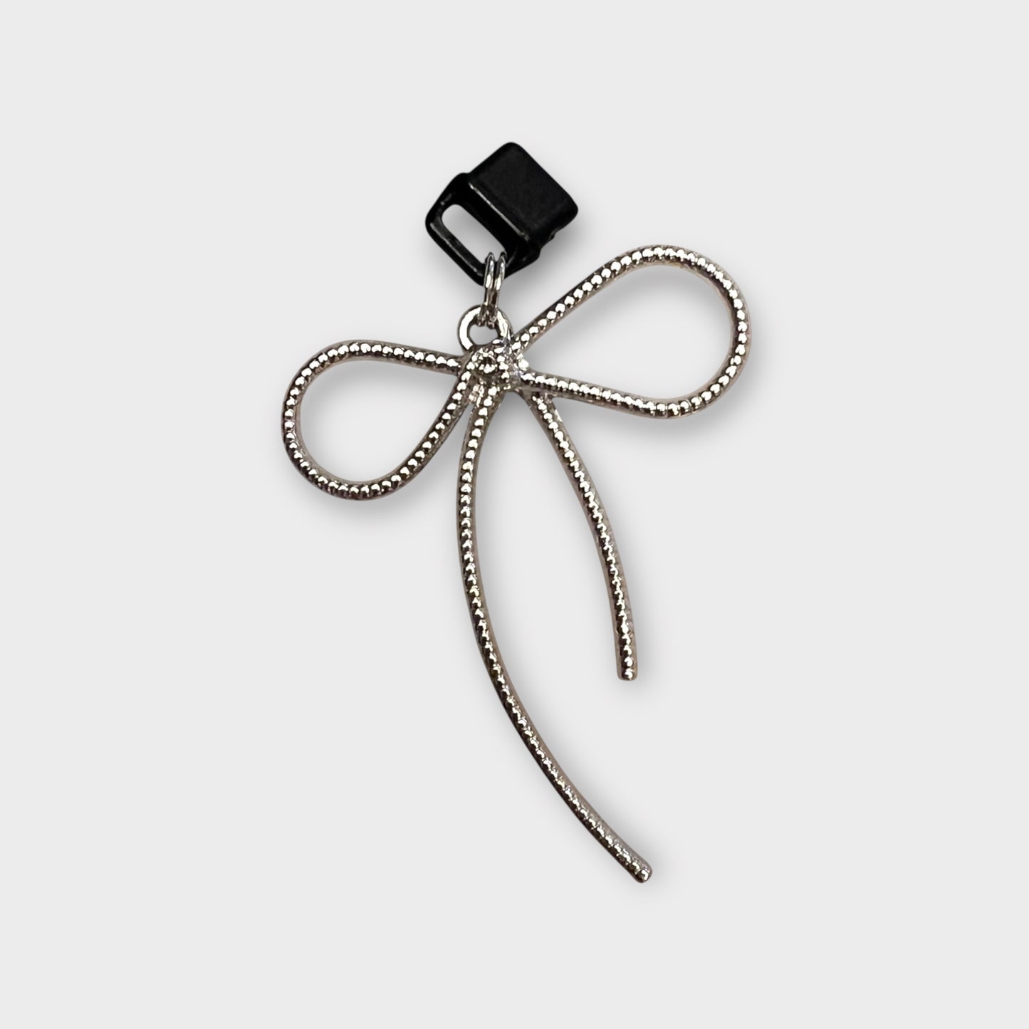 Metal Ribbon Bow Phone Charm
