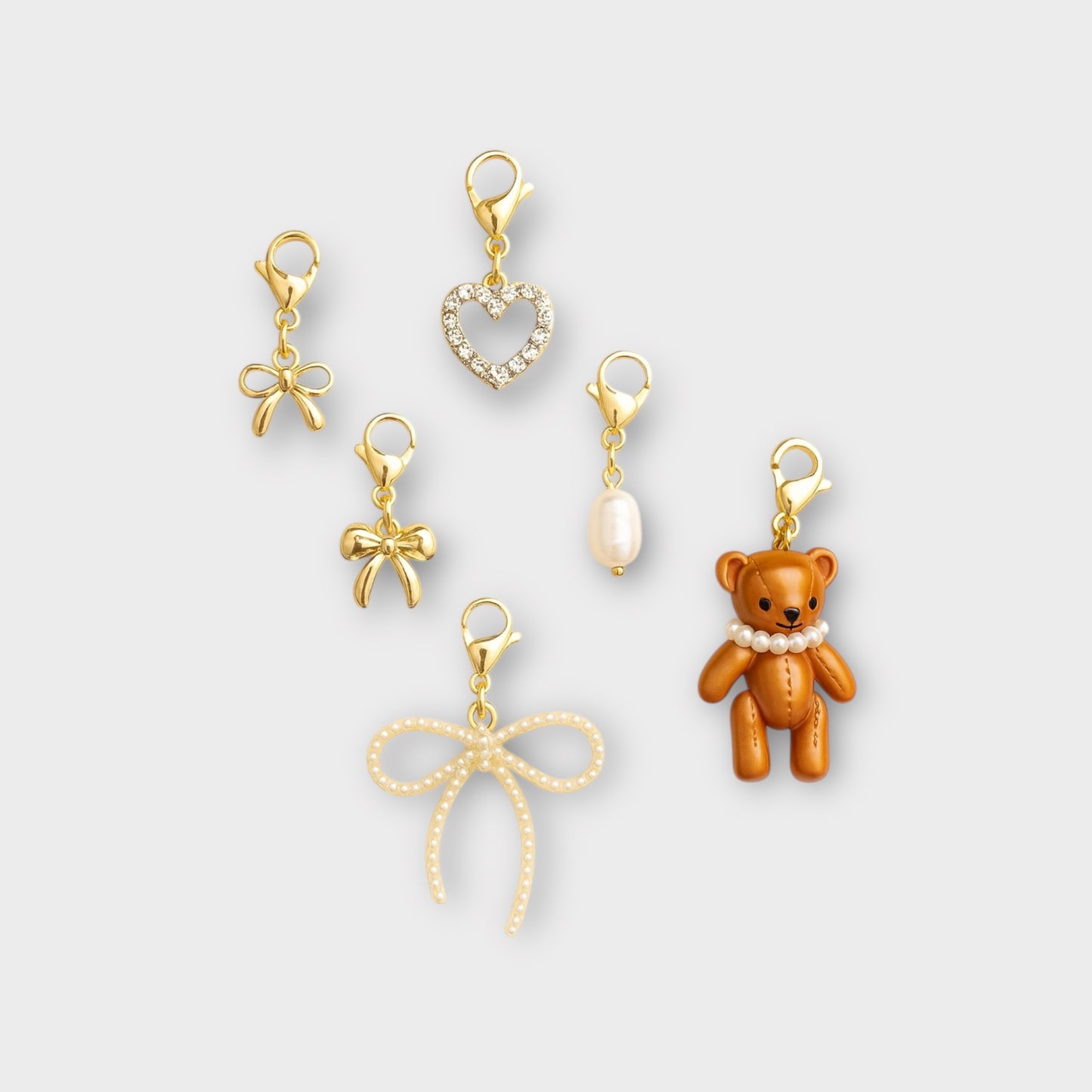Teddy Bear Charm Set