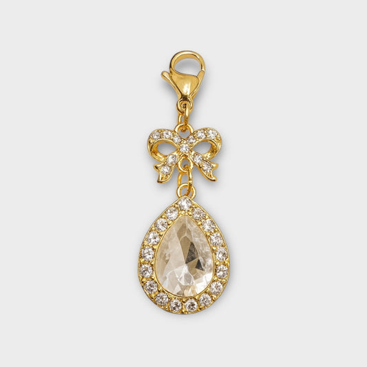 Teardrop Crystal Charm