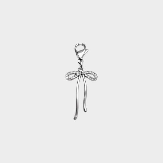 Crystal Top Bow Charm