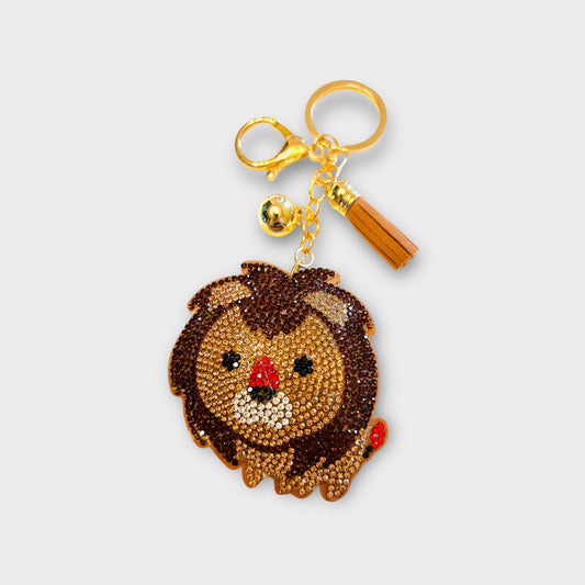 Lion Bling Bag Charm