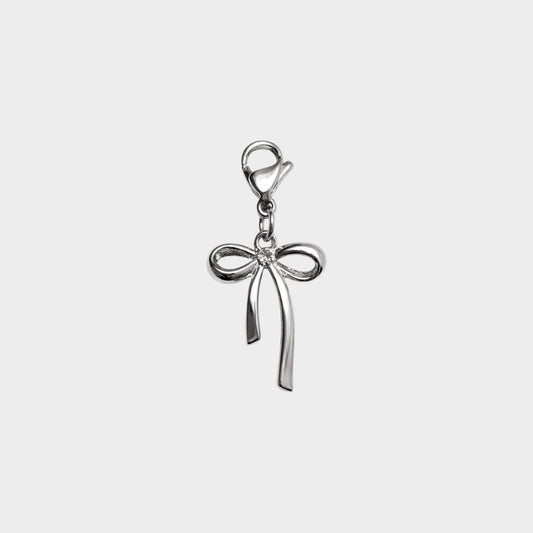 Center Crystal Bow Charm