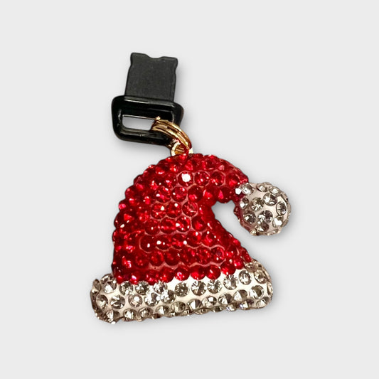 Sparkling Santa Hat Phone Charm