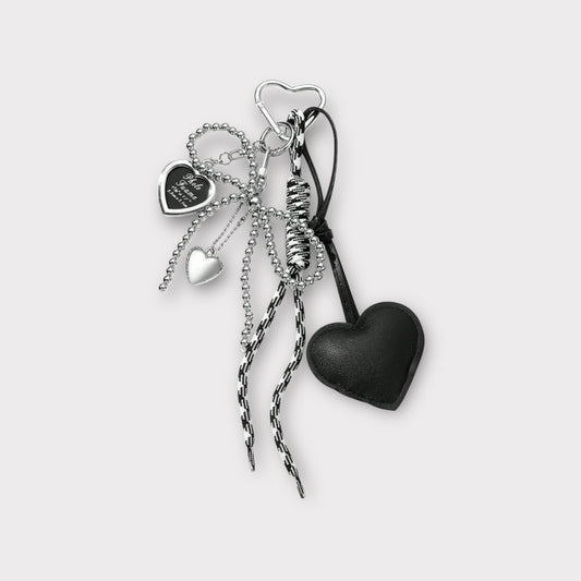 Heart Bag Charm Set