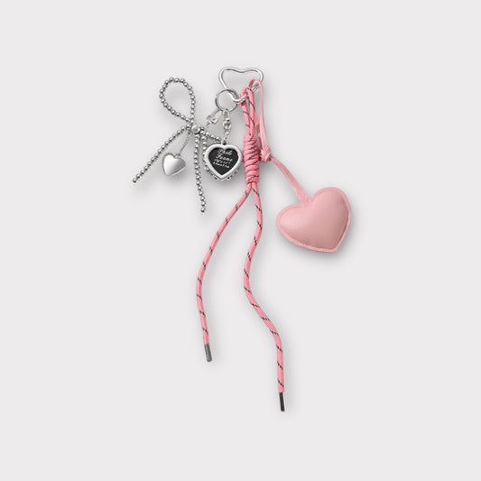 Heart Bag Charm Set