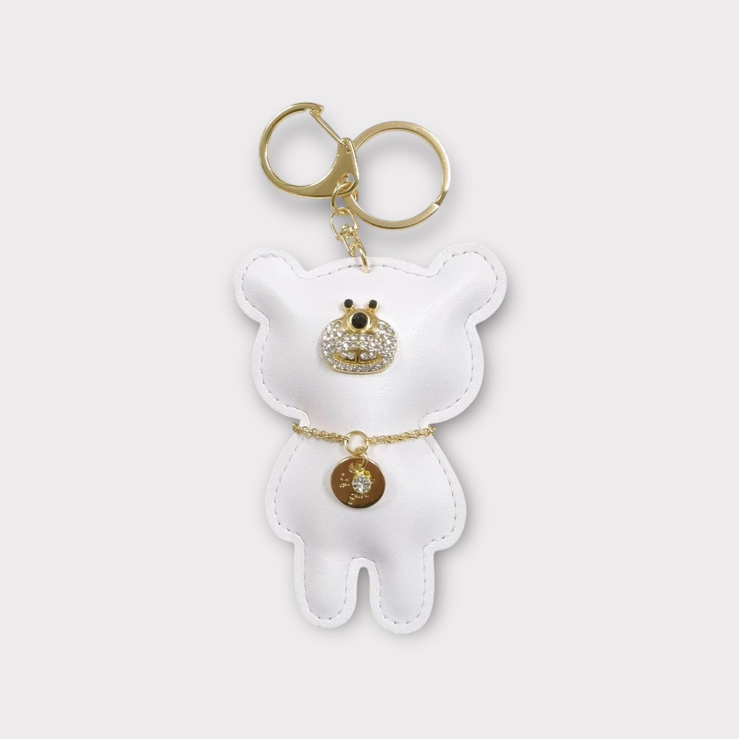 Bear Bag Charm - White