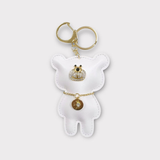 Bear Bag Charm - White