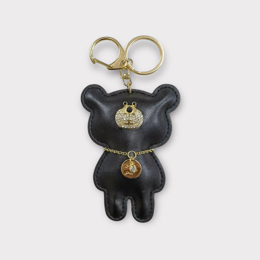 Bear Bag Charm - Black
