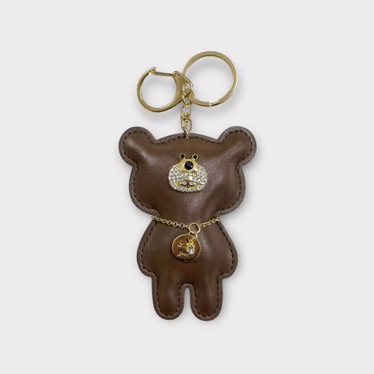 Bear Bag Charm - Coffee