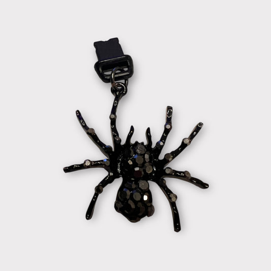 Black Spider Phone Charm