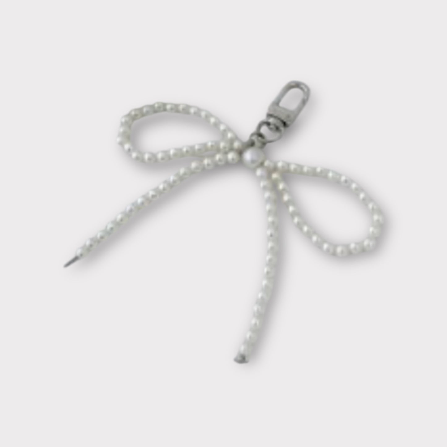 Pearl Bow Bag Charm