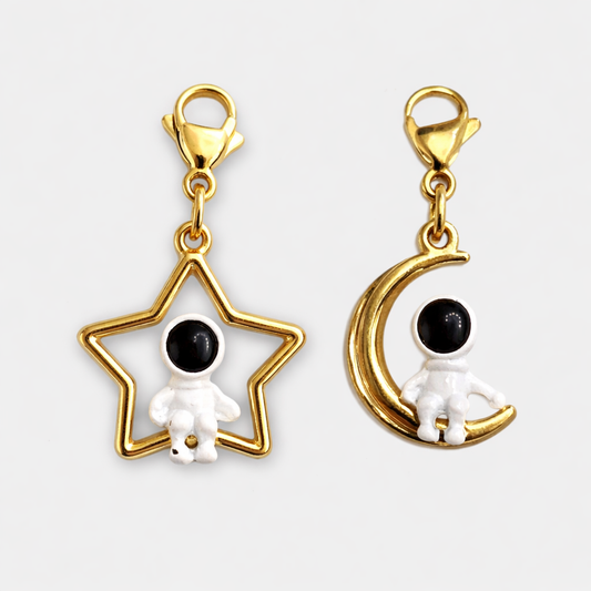Moon & Star Space Charm