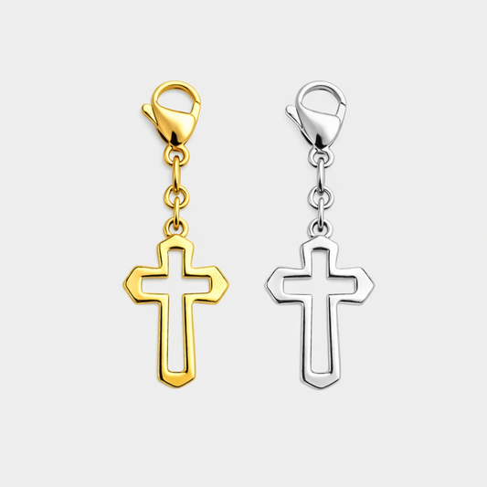 Open Cross Charm